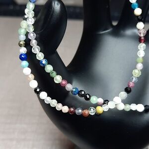 3mm Faceted Multi Gem Stone 15in Strand #1